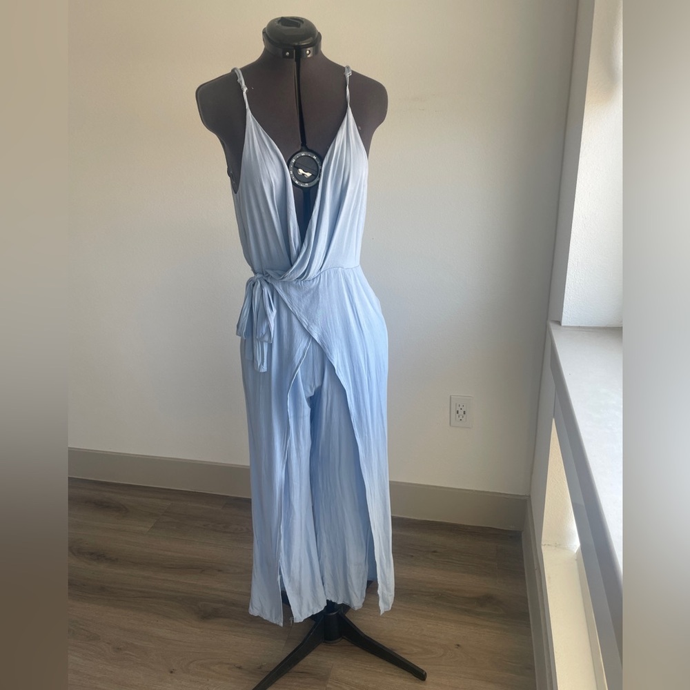 CBR Light Blue Casual Jumpsuit